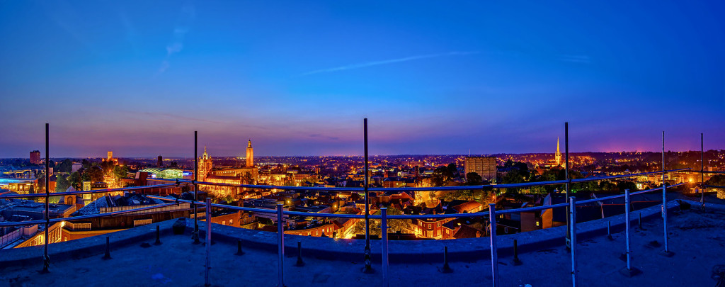 2013.07.06 - Norwich at Night Panorama-01