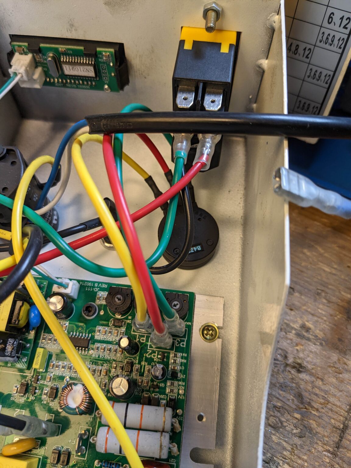 Mini Lathe Control Board PCB how to connect cables