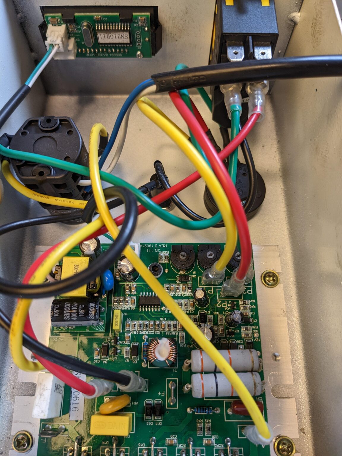 Mini Lathe Control Board PCB how to connect cables