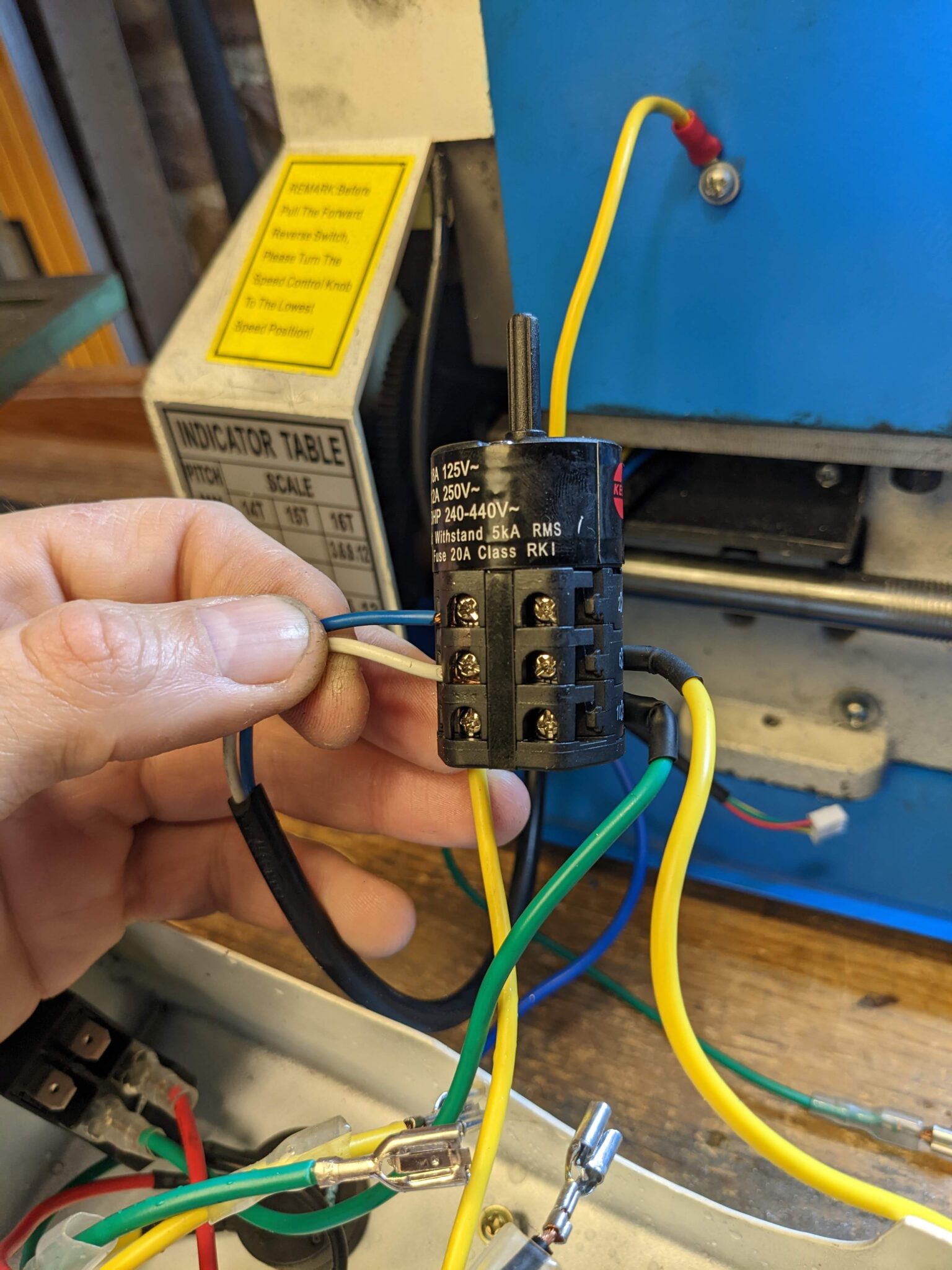 Mini Lathe Control Board PCB how to connect cables