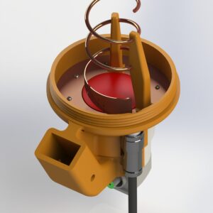 QO-100 Bullseye LNB Integrated 3D Printed Holder with N Socket for 80cm dish